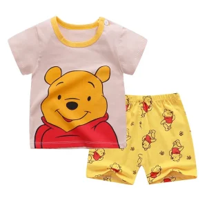 Baby Cartoon T Shirt + Shorts Set