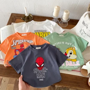 Cartoon Pattern Boy's T Shirt
