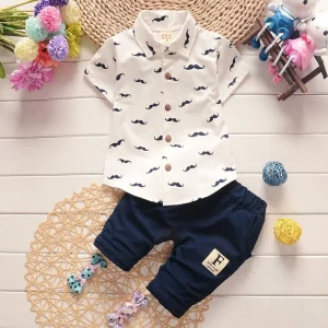 Boy Suit Shirt + Shorts